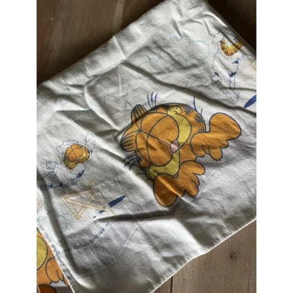 Garfield 70s Vintage Standard Pillowcase Jim Davis - Picture 2 of 5